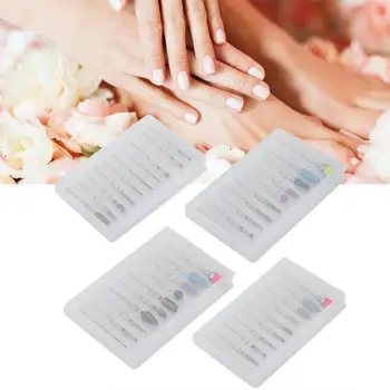 

For Manicure 10pcs / set Rubber Nail Drill Bits Manicure Pedicure Nail Polishing Burr Accessory For Manicure