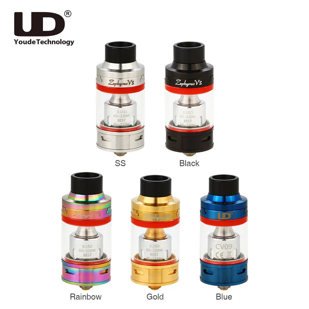 Clearance UD Zephyrus V3 Subohm Tank 5ml Atomizer with 0.15ohm Octuple Coil Top Fill System Extreme Flavor Vs Melo 3 / Melo 4 Clearance UD Zephyrus V3 Subohm Tank 5ml Atomizer with 0.15ohm Octuple Coil Top Fill System Extreme Flavor Vs Melo 3 / Melo 4