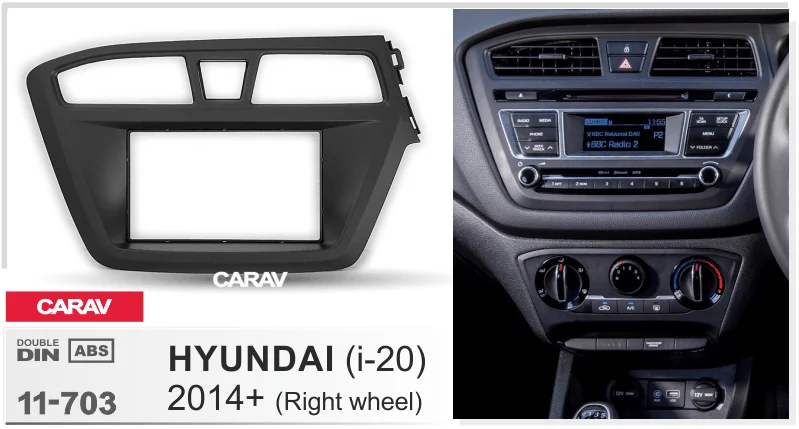 CARAV 11-703 Car Radio Installation Trim Fascia Panel