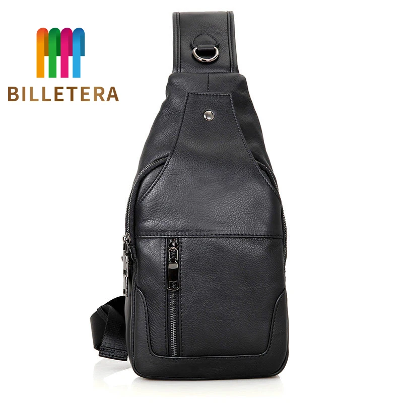 BILLETERA кожа для мужчин груди сумки мальчика Популярные плеча Сумка