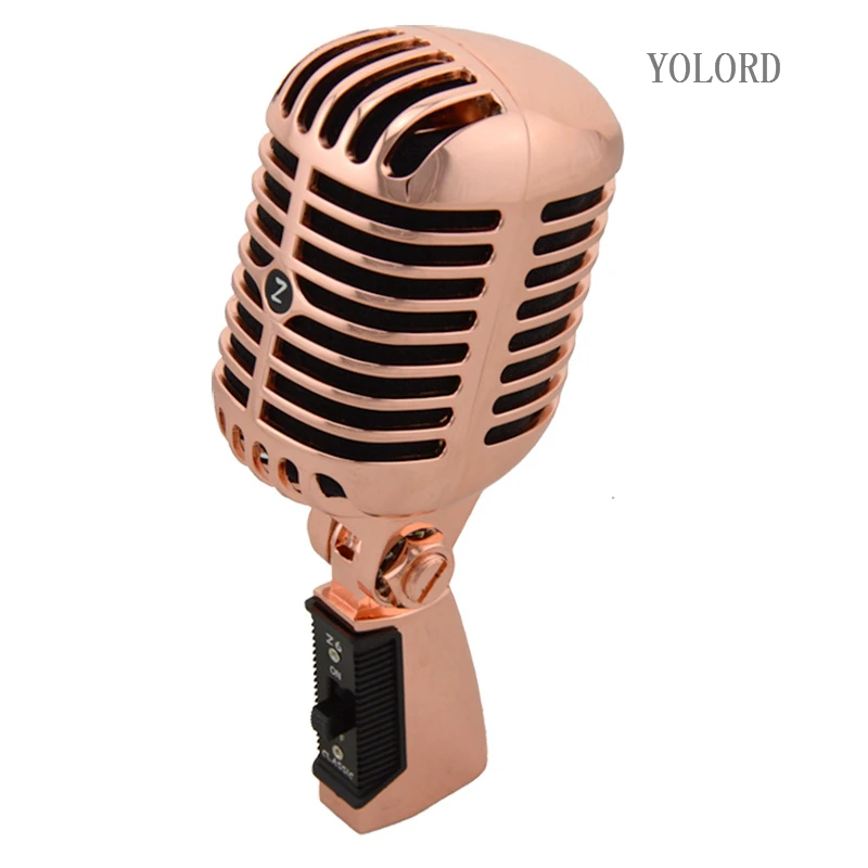 Retro Mic Vintage Dynamic Metal Microphone Stand