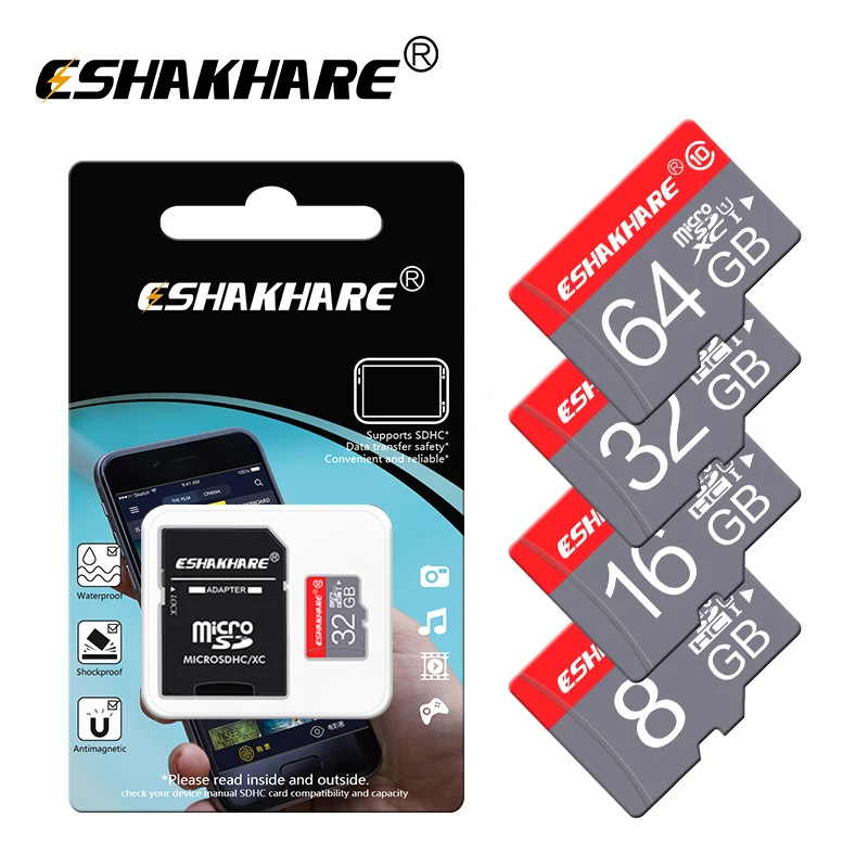 Горячая Распродажа class 10 tarjeta micro sd карты памяти 8 ГБ 16 ГБ 32 ГБ 64 ГБ micro sd Card 4 ГБ C6 картао де карты памяти microsd + адаптер