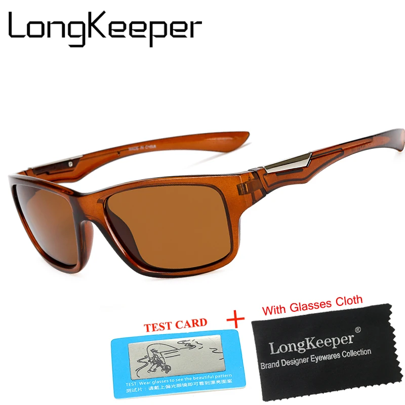 

LongKeeper Classic Men Sunglasses Polarized Square Male Glasses Shade Driving Eyewear Sun Glasses For Men gafas KP1025