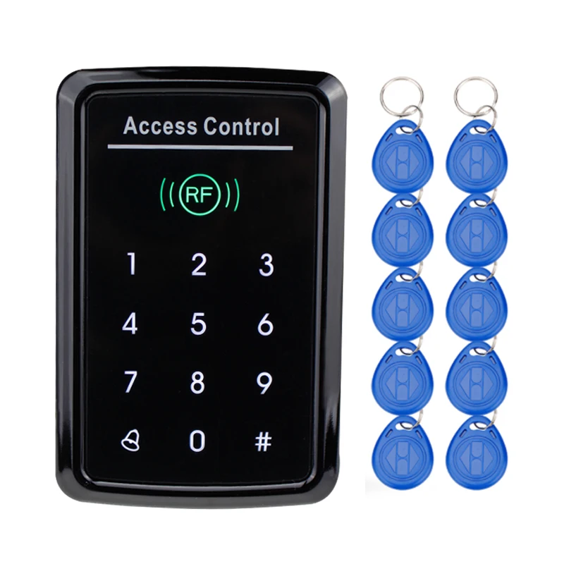 RFID Access Controller card reader with digital Keypad 125KHz/13.56MHz Smart Keyless EM Lock For Door Control System | Безопасность и