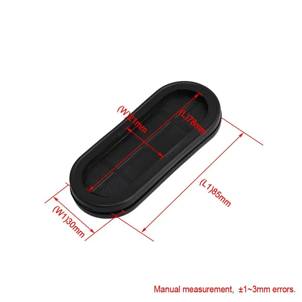 10 шт. мм 30x85 мм паз черный синтетический каучук овальной формы двухсторонние провода втулки прокладки протектор кольца