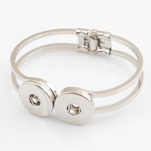

Wholesale bangles double buttons, fit 18mm buttons NB1004
