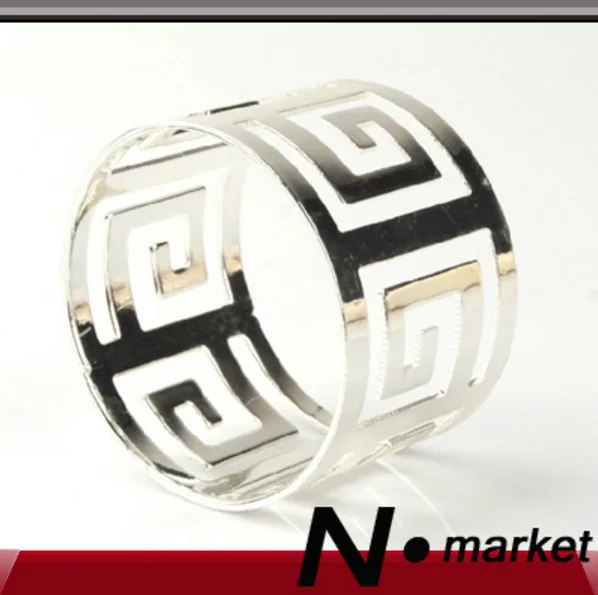 Специальный сплав золота серебряное кольцо для салфеток Свадебный держатель для салфеток или ресторана украшение дома три кольца простой Стиль