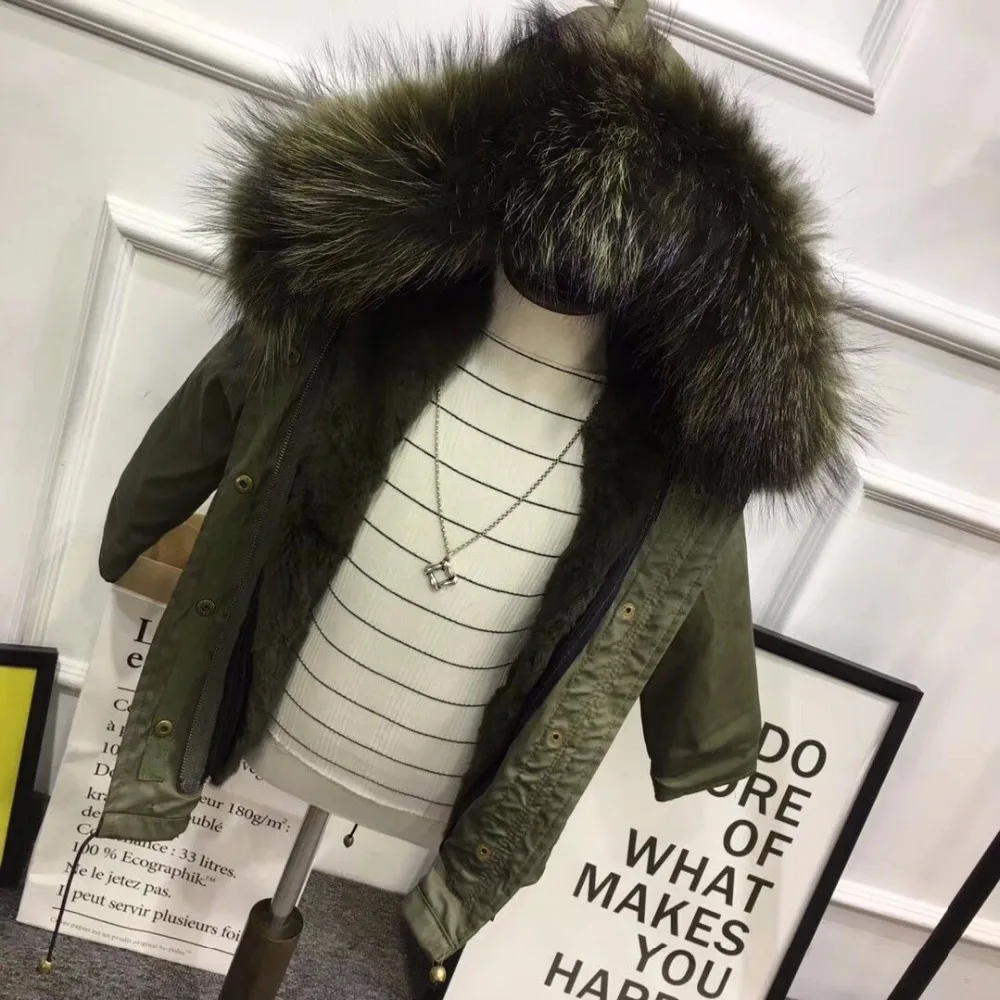 Goedkoop Winter Meisjes Bontjas Kinderen Natuurlijke Konijnenbont Kids Jasje Warme Parka Real Raccoon Fur Jongens Meisjes Jas maat 110 170 TZ204
