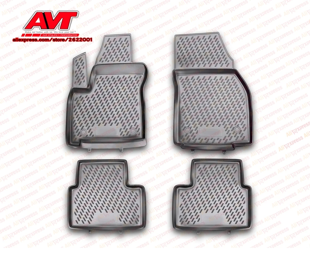 Floor mats for Opel Meriva 2010- 4 pcs rubber rugs non slip interior car styling accessories | Автомобили и мотоциклы