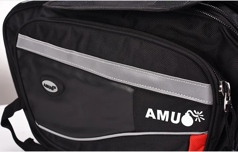 Брендовые AMU седельные сумки для мотоцикла, мотоциклетная сумка с задней окантовкой, сумка для мотокросса, сумка для шлема, рыцарский дождевой хвост, багаж, Оксфордские сумки