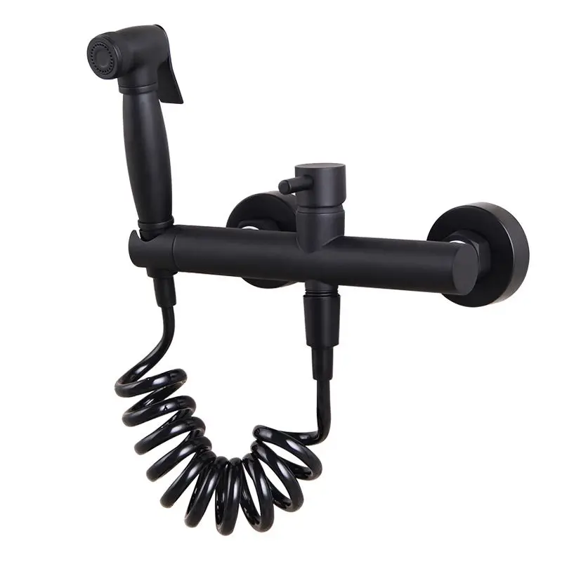 Toilet Bidet Faucets Solid Brass Hot and Cold Bathroom Shower Blow fed