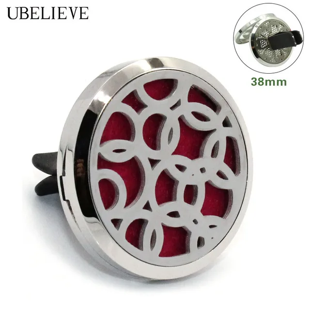 Buy Silver Essential Oil Diffuser Pendan For Vent Clip