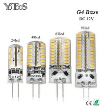 YOTOOS G4 LED Lamp 12V Corn Light 1.5W 2W 3W 4W Bulb 3014 360 Beam angle g4 Led Lamp Replace Chandelier Crystal halogen Light