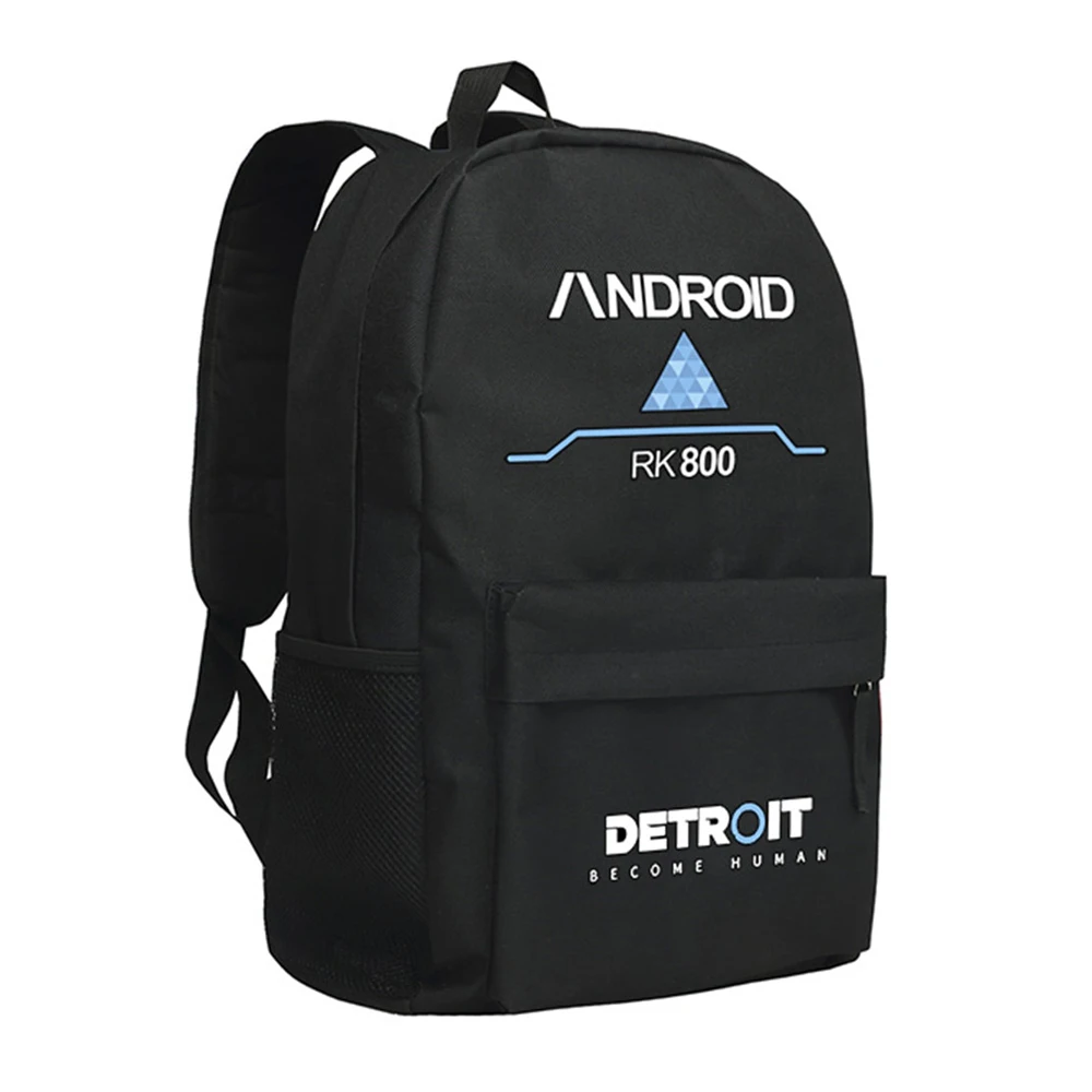 

Zshop Detroit Become Human Backpack Fashion Oxford Shoulder Bag for Adults