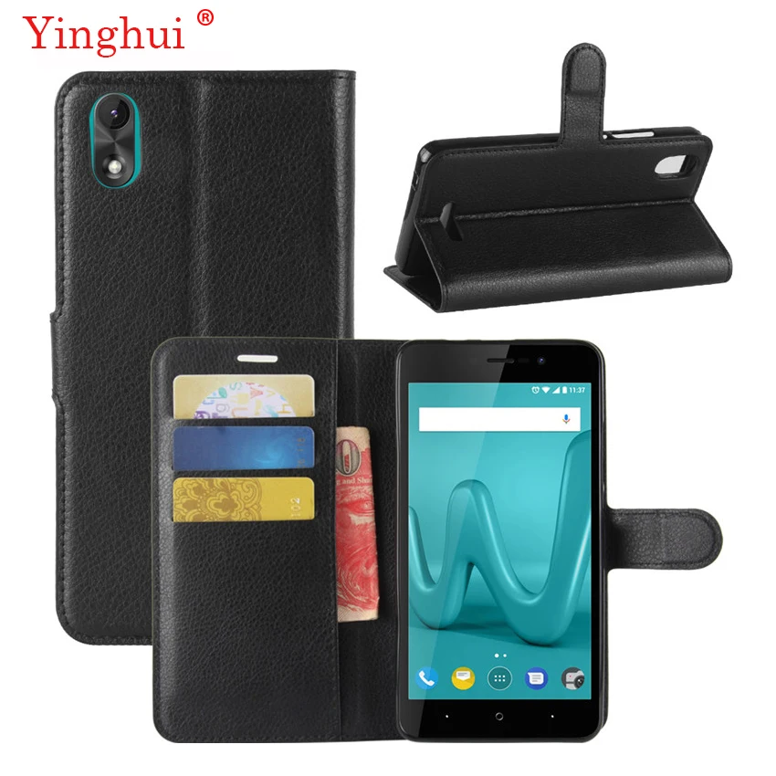 Чехол для Wiko Lenny 4 Plus кожаный чехол книжка высокого качества стильный подставка