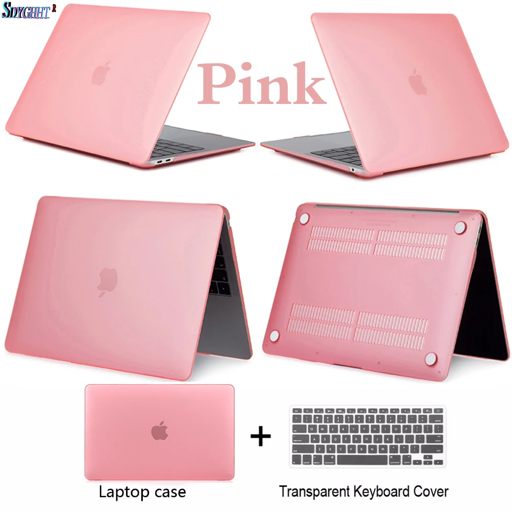 Чехол для ноутбука Apple MacBook Air Pro retina 11 12 13 15 для mac book Pro 13,3 15,4 дюймов с сенсорной панелью+ чехол для клавиатуры