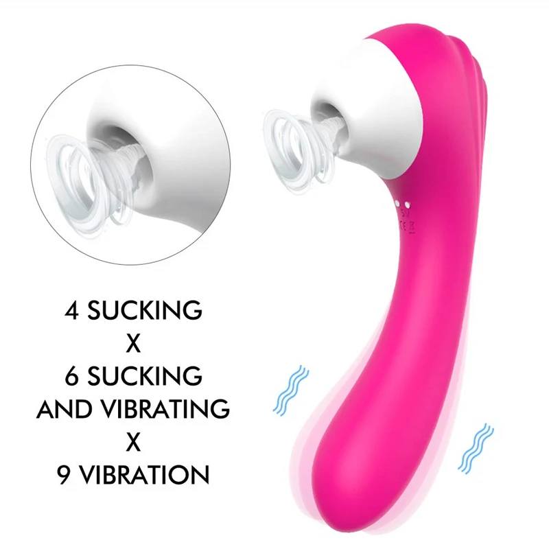 Sextoy Female 2 In 1vibrator for Two Clitoris Sucker and G Spot Rabbit Vibrator Woman Erotic Goods Suction Sex Shop | Красота и