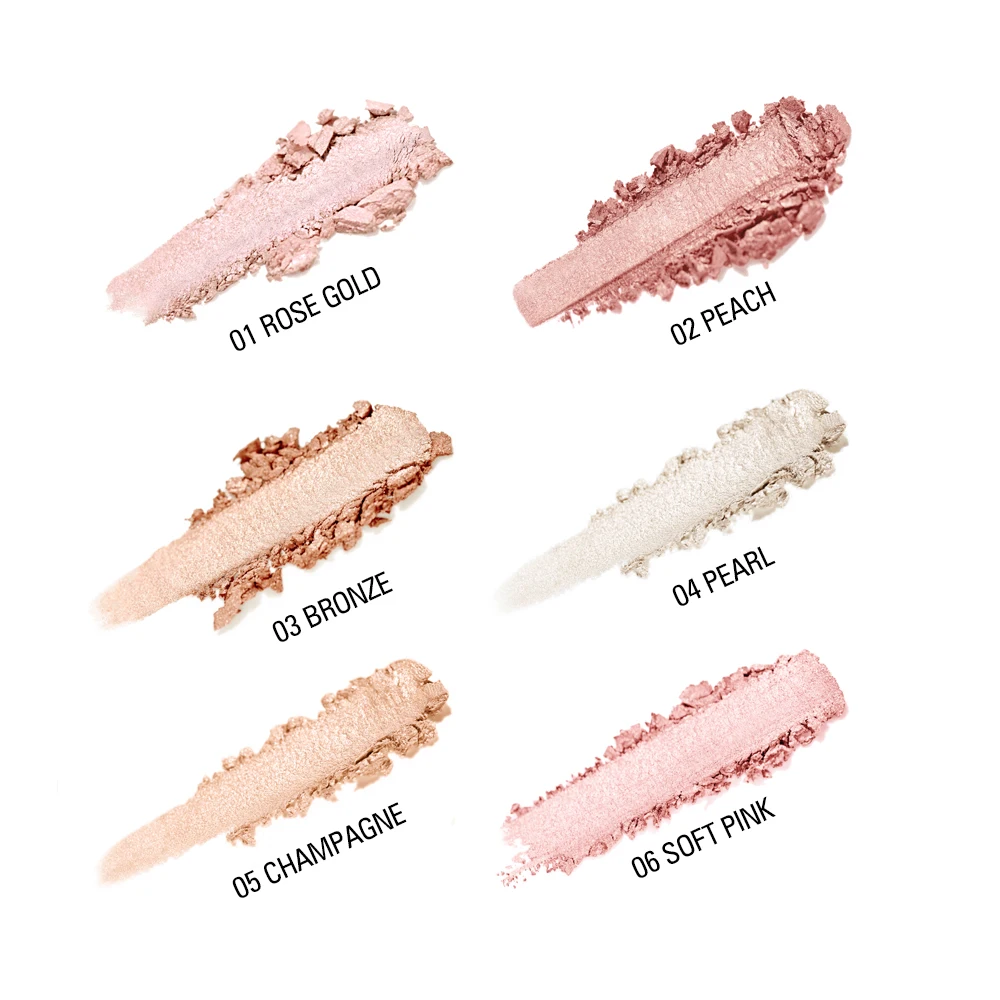SACE LADY Highlighter Powder 6 Colors Face Iluminator Makeup Professional Glitter Palette Make Up Glow Kit 4