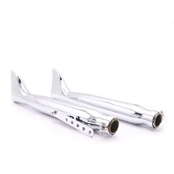 

2Pcs Retro Motorcycle Fishtail Exhaust Silencer Mufflers Pipe For Harley Cruiser