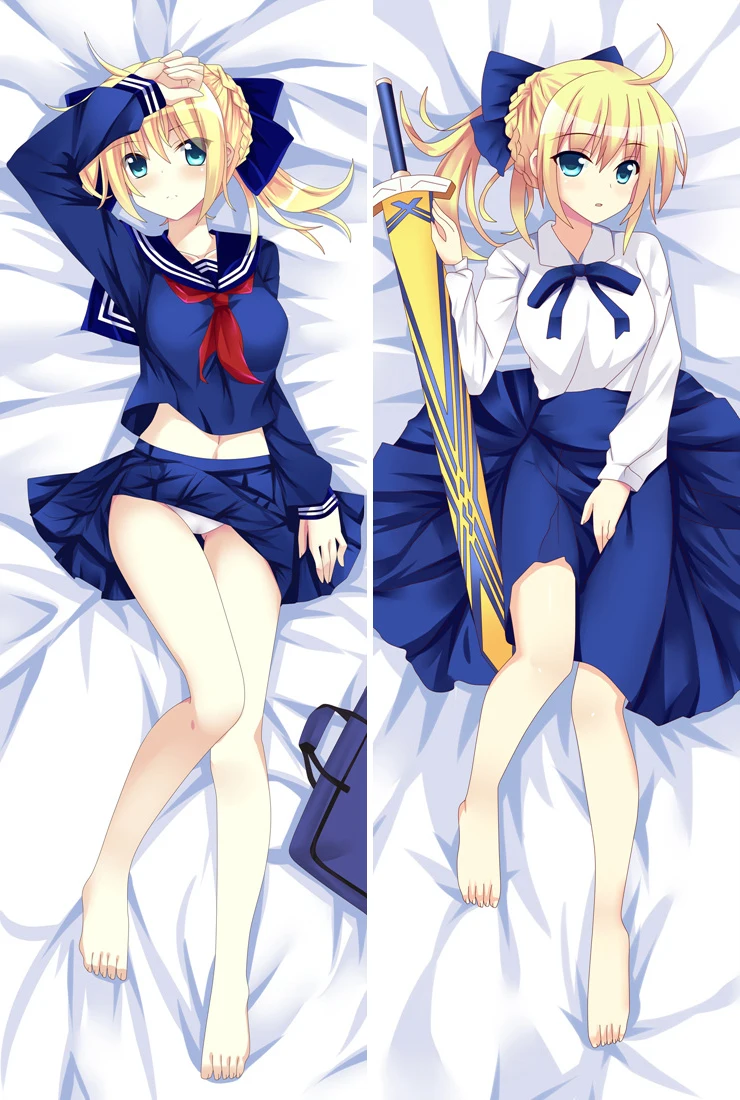 Аниме Dakimakura Body Fate Stay Night Saber 150x50 см 100x35 см чехол для подушки манга 1