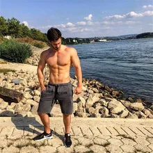 Качественные мужские золотые брендовые модные повседневные шерстяные шорты, мужские шорты для фитнеса, профессиональные шорты для бодибилдинга