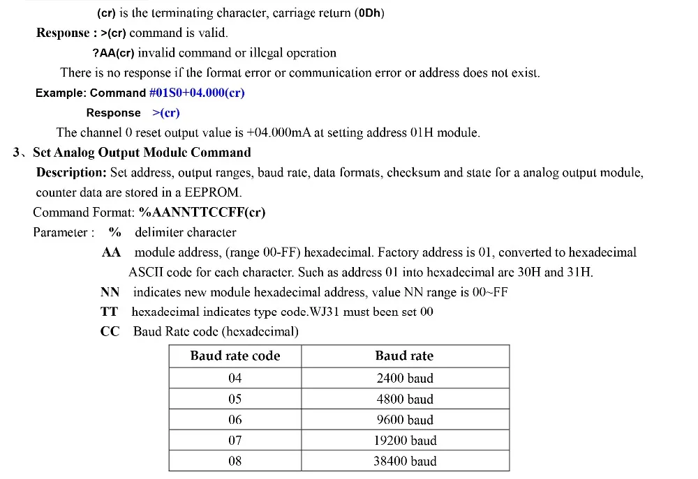 RS485/232 до 0-10 В напряжение/4-20мА текущий сигнал Modbus протокол дистанционного ввода/вывода Модуль WJ31