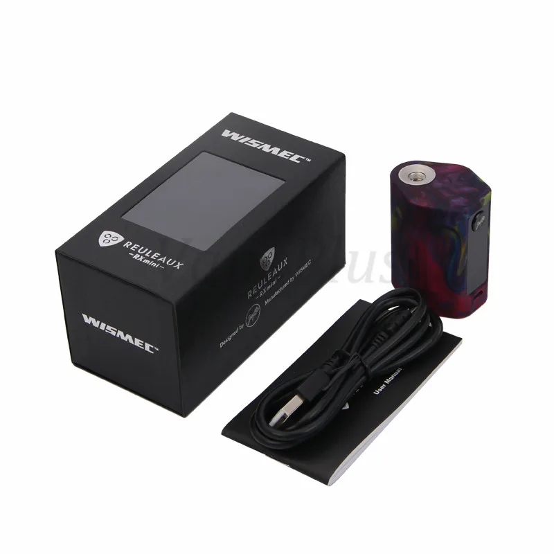 Original Wismec Reuleaux RX Mini Resin Box Mod 80W Electronic cigarette Vape Mod RXmini Resion version Weipa vs smok alien 04