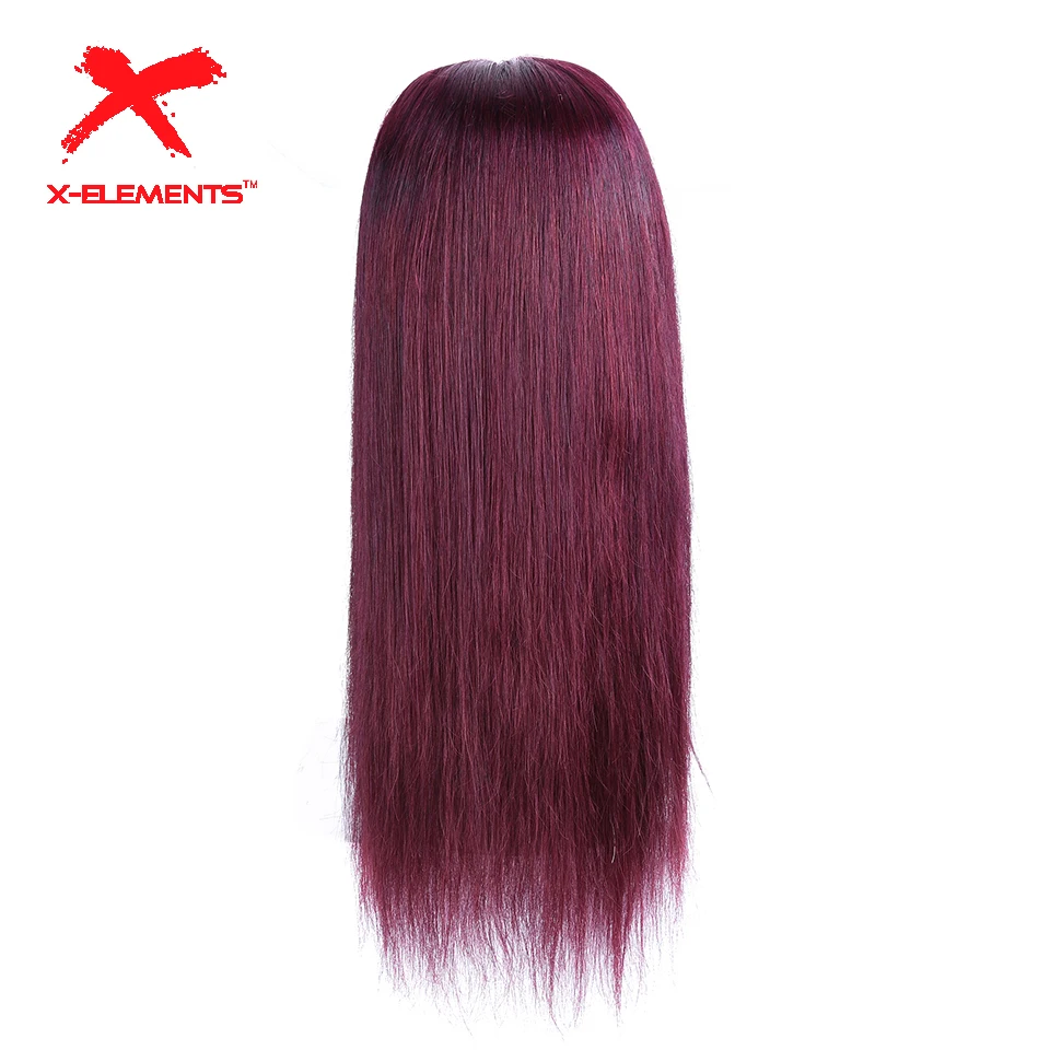 Brazilian Lace Front Human Hair Color Wigs Pre Plucked 4x4 Lace Closure Wig with Baby Hair Remy Straight Wigs 5 Color to Choose (19)