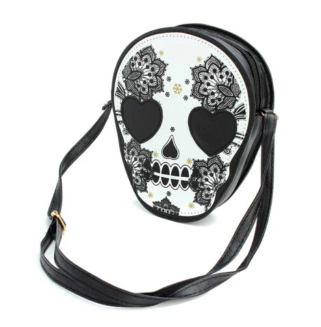 Новые сумки женская сумка через плечо с черепом маленькая Персонализированная сумка-мессенджер сумка высокого качества винтажная Милая стильная