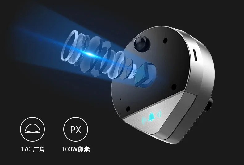 XinSiLu Новое поступление 1080P цифровой глазок домашний дверной звонок безопасности Поддержка макс 32 Гб 170 Угол обзора Обнаружение движения