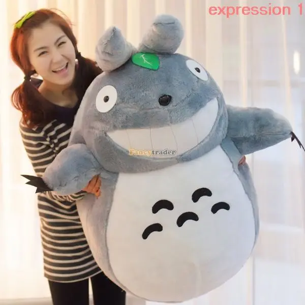 Fancytrader   Biggest  Totoro Plush Toy 140cm  Soft Giant Stuffed Cat Japan Anime Doll Gift 1pc Free Shipping