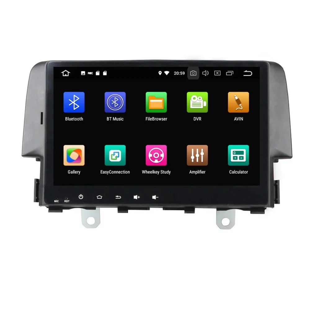 Best 9" Android 8.0 Car Radio DVD Stereo Multimedia for Honda Civic 2016 4GB RAM GPS Bluetooth WIFI USB DVR Mirror-link 32GB ROM 1