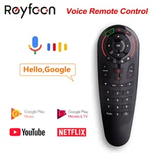 G30 голосовой пульт дистанционного управления воздушная мышь беспроводная мини Kyeboard с ИК-обучением для Android tv Box PC