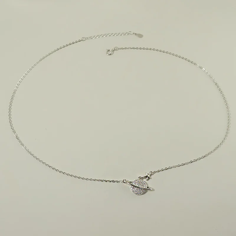 

ZTUNG GUP28 women fine jewelry,925 silver star shape pendant,chain length 45 cm necklace