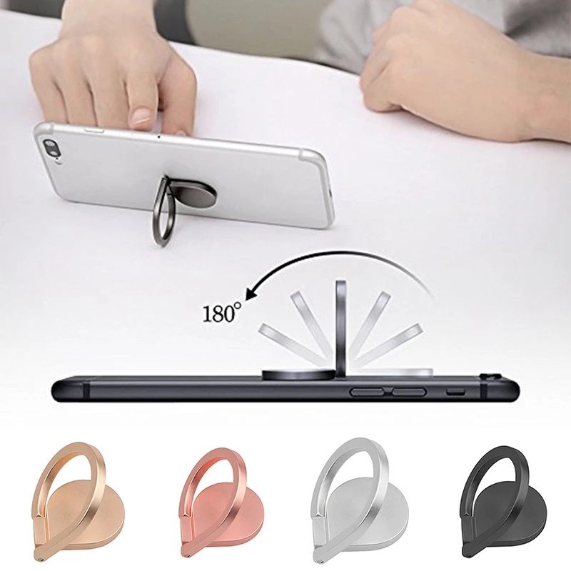

Teardrop-shaped Phone Holder Tablet Holder 360 Degree Porable Finger Ring Holder High Quality Metal + Plastics 4 Colors Optional