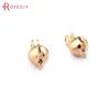 (33226)20PCS 8*4MM 24K Gold Color Plated Brass Wire and Thread Cover Clasps Jewelry Necklace Bracelets Findings Accessories ► Photo 3/6