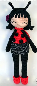 

crochet toys amigurumi doll ladybug girl model number XN041044