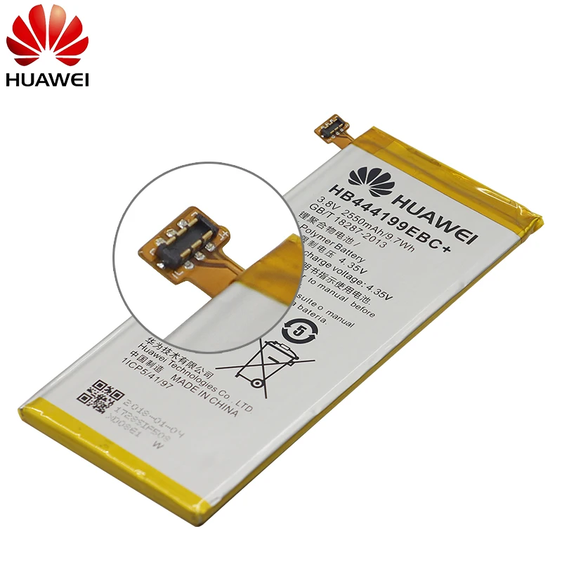 Hua Wei сменный аккумулятор для телефона HB444199EBC+ для huawei Honor 4C C8818 CHM-CL00 CHM-TL00H/G Play Mini 2550 мАч