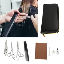 Бренд Парикмахерские ножницы комплект регулятор классический бритва-Расческа с сумкой для хранения и масло салон волос прореживающие ножницы инструменты
