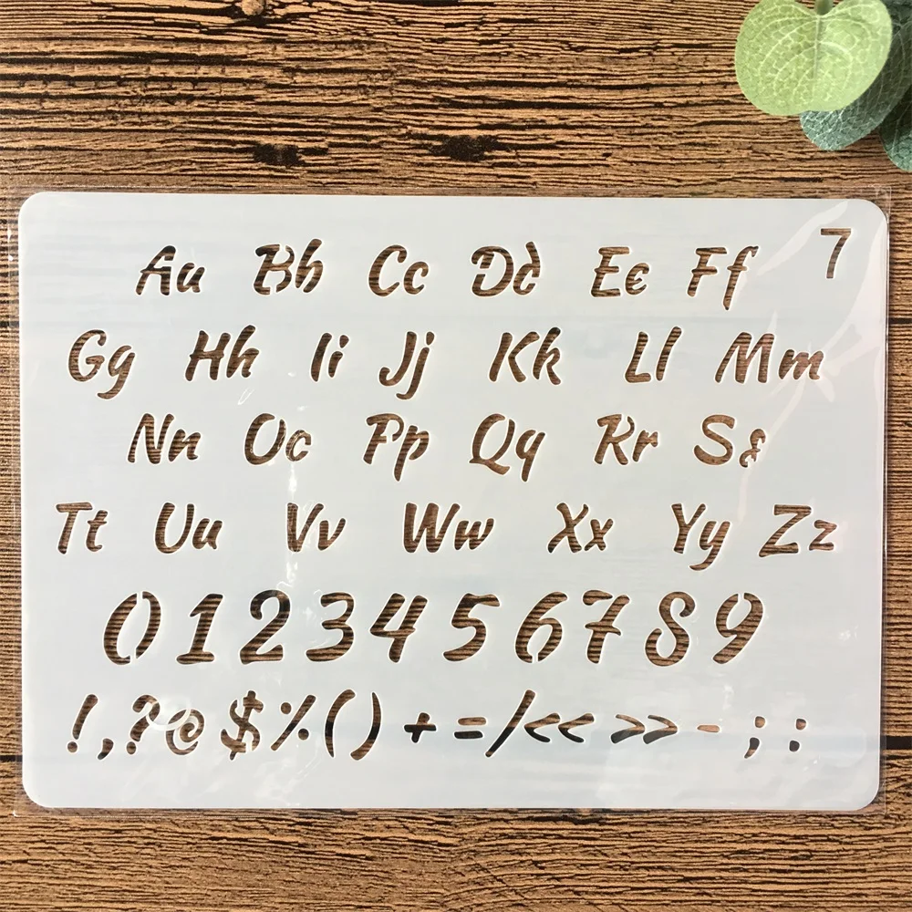 New 18cm Alphabet English Letters Diy Layering Stencils Painting
