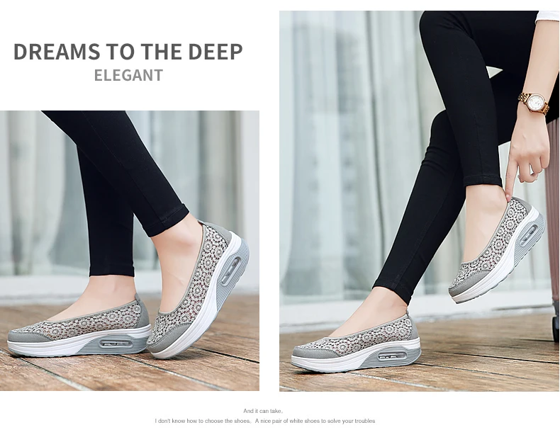 STS Brand Fashion Women Flat Platform Shoes Woman Breathable Mesh Bud silk Casual Shoes Moccasin Zapatos Mujer Ladies Boat Shoes (10)