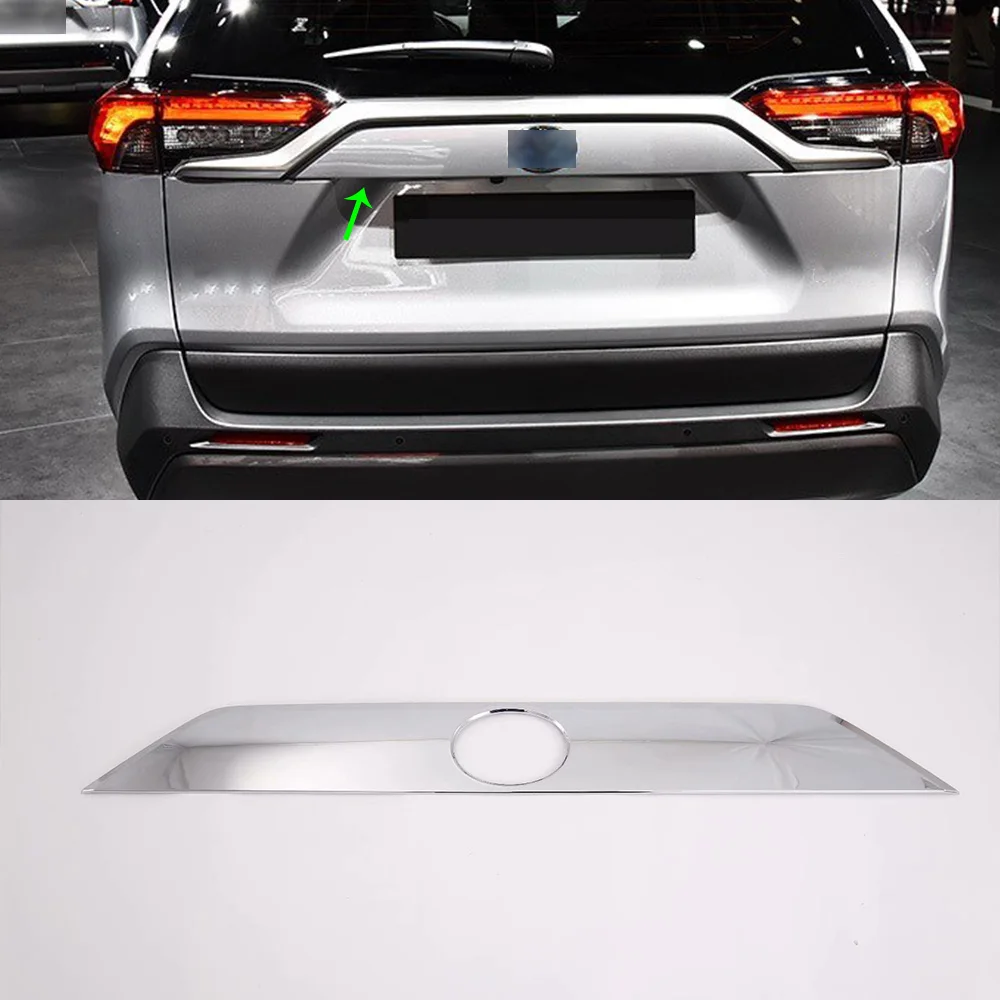 

Car Accessories Exterior Rear Boot Trunk Lid Cover Molding Trim Streamer For Toyota RAV4 2019 Adventure Car-styling