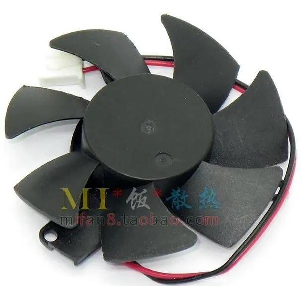 

46MM PLD05010S12L DC 12V 0.1A Sleeve Bearing Hole Distance 39MM 2 Pin Graphics Video Card Cooler Fan
