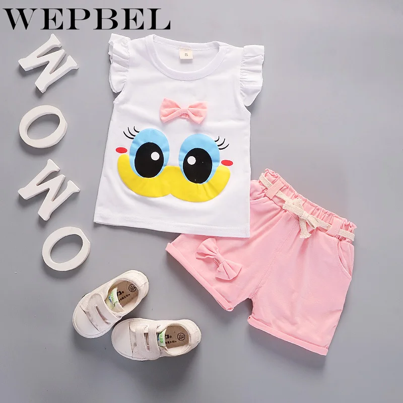 WEPBEL/комплект из 2 предметов для новорожденных детей 0 1 3 4 лет летний костюм