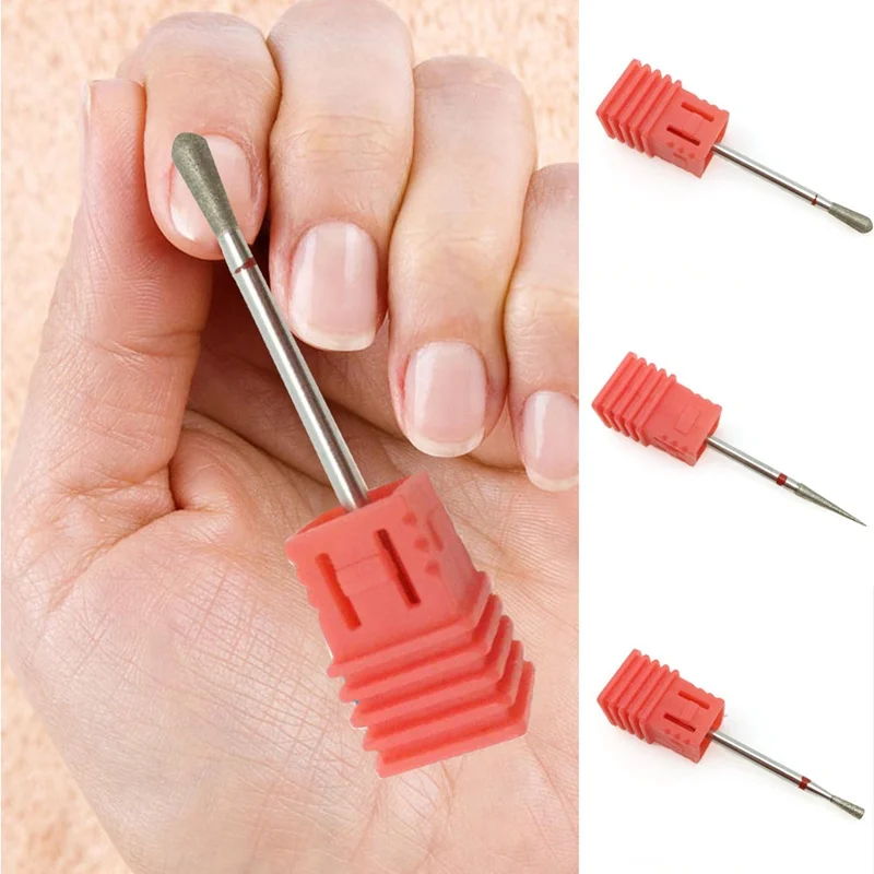 5 Тип Красный Алмазный пилочка для ногтей сверло Фрезерный резак Электрический маникюр ногтей дрель аксессуары для ногтей