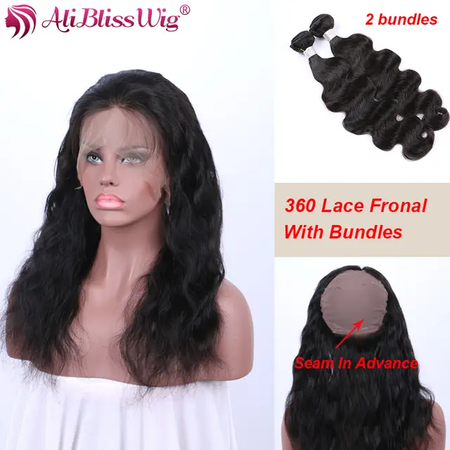 Best 360 Lace Frontal With Bundle Peruvian Body Wave Virgin Hair 2