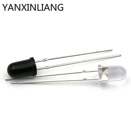 

10pair PT204-6B IR204-A Everlight Infrared Phototransistor and Everlight Infrared LED Lamp