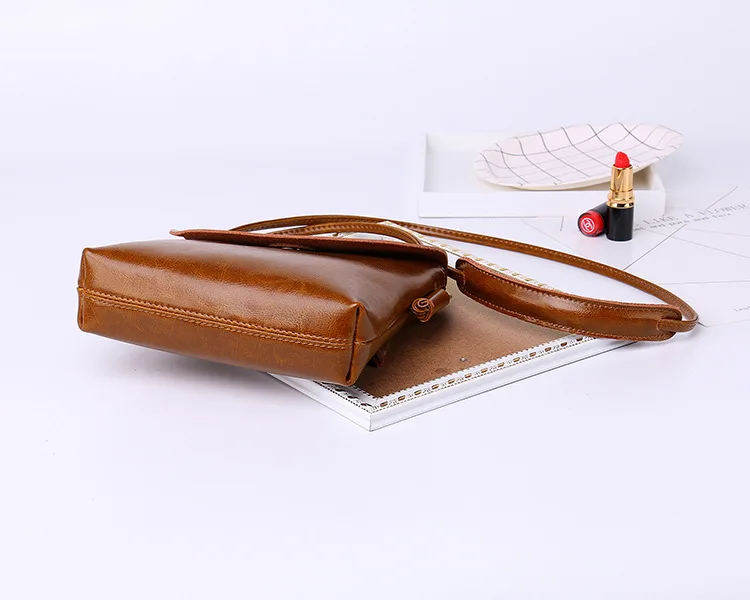 MJ Women Leather Messenger Bag Female Split Leather Shoulder Crossbody Bag High Quality Small Flap Bags for Girls (11)