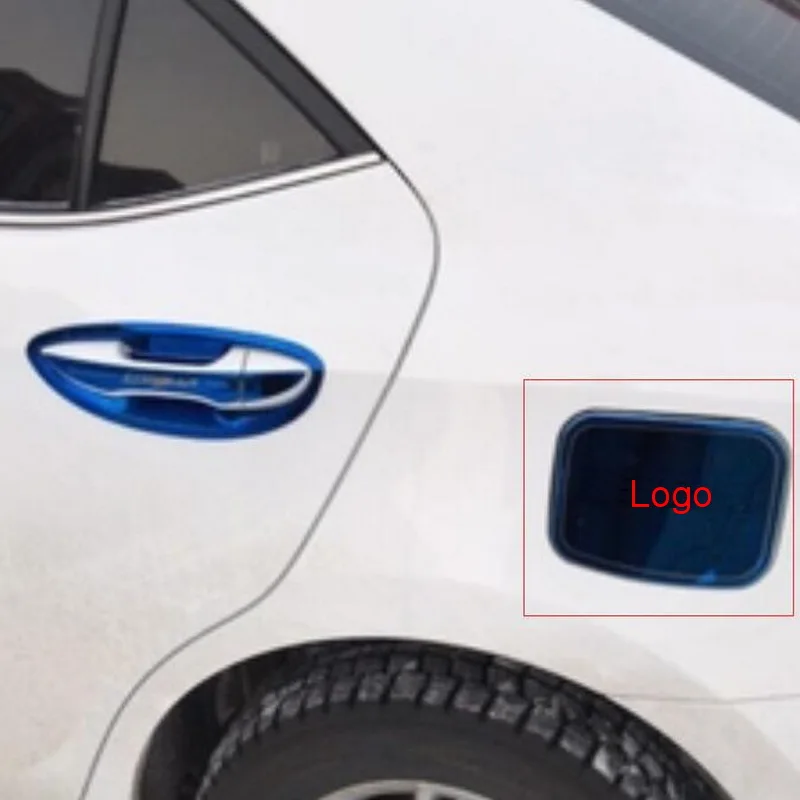 Tonlinker внешняя задняя крышка бака наклейка с логотипом для Toyota Corolla-19 автомобильный Стайлинг 1 шт. крышка из нержавеющей стали наклейка s