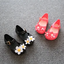 New Children S Mini Flower Small Bow Sandals Girls Jelly Shoes Soft Children Princess Shoes for